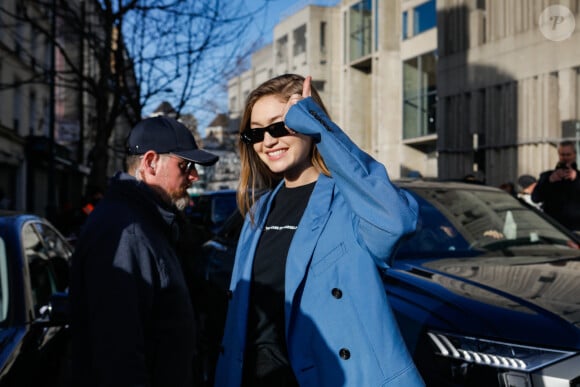 Gigi Hadid au défilé de mode LANVIN, collection homme automne-hiver 2020/2021. Paris, le 19 janvier 2020. © Veeren Ramsamy-Christophe Clovis / Bestimage