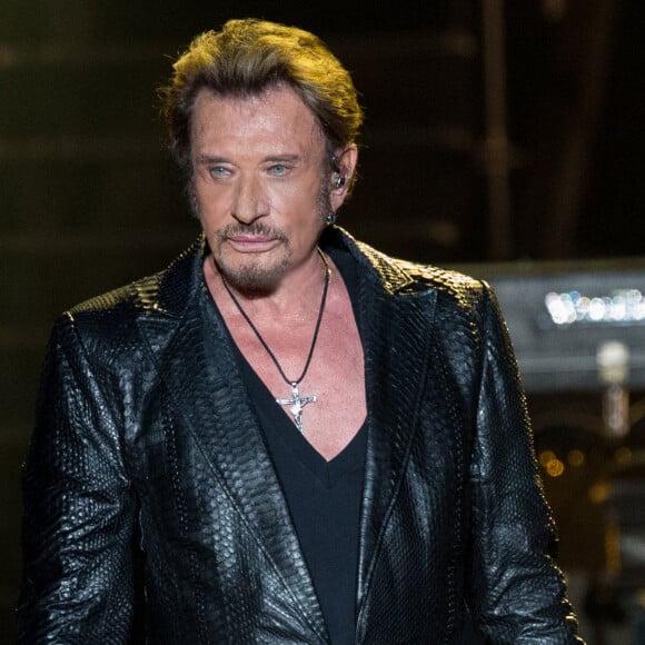 Exclusif - Premier concert de la tournee "Born Rocker Tour" de Johnny Hallyday au POPB de Bercy a Paris. Le 14 juin 2013.