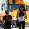 Exclusif - Le leader canadien du groupe Sum 41 Deryck Whibley et sa femme, le mannequin Ariana Cooper quittent un centre médical à Beverly Hills. Le 9 juillet 2019.