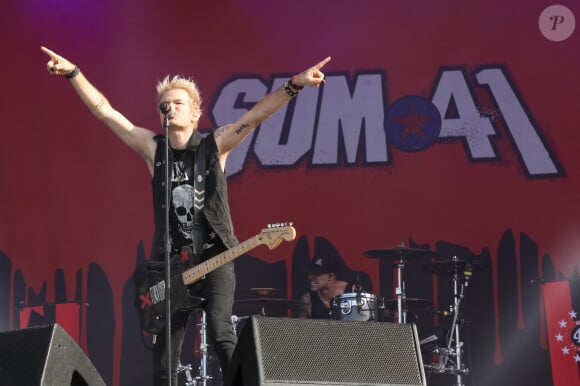 Jour 3 - Sum 41 - Festival Rock en Seine au Domaine Nationale de Saint-Cloud à Paris, le 28 août 2016. © Lise Tuillier/Bestimage