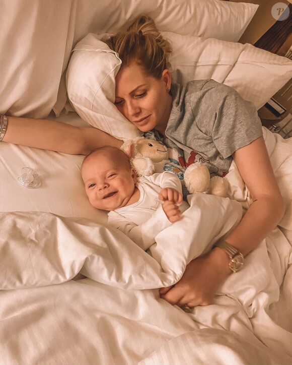 Jessica Thivenin avec son fils Maylone, le 6 janvier 2020