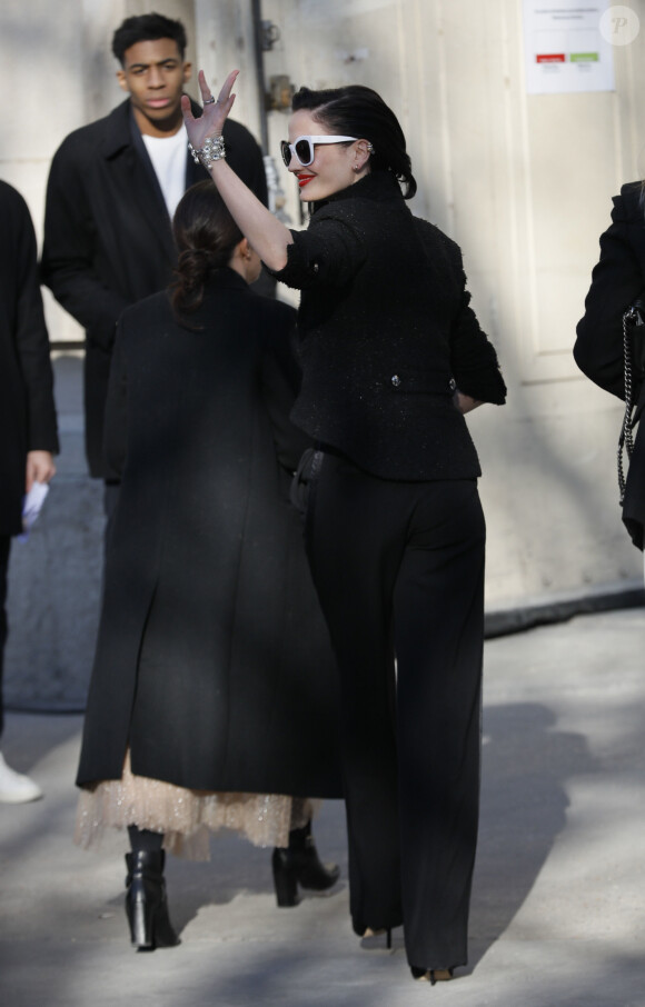 Eva Green arrive au Grand Palais pour le deuxième défilé Chanel, collection Haute Couture printemps-été 2020. Paris, le 21 janvier 2020. © Christophe Clovis-Veeren Ramsamy / Bestimage