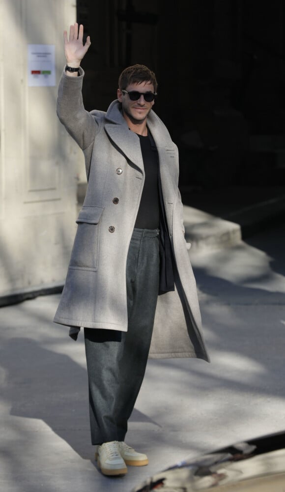 Gaspard Ulliel arrive au Grand Palais pour le deuxième défilé Chanel, collection Haute Couture printemps-été 2020. Paris, le 21 janvier 2020. © Christophe Clovis-Veeren Ramsamy / Bestimage