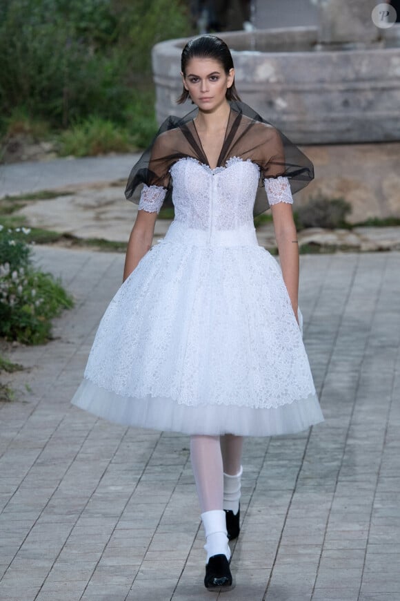 Premier défilé Chanel, collection Haute Couture printemps-été 2020, au Grand Palais. Paris, le 21 janvier 2020.