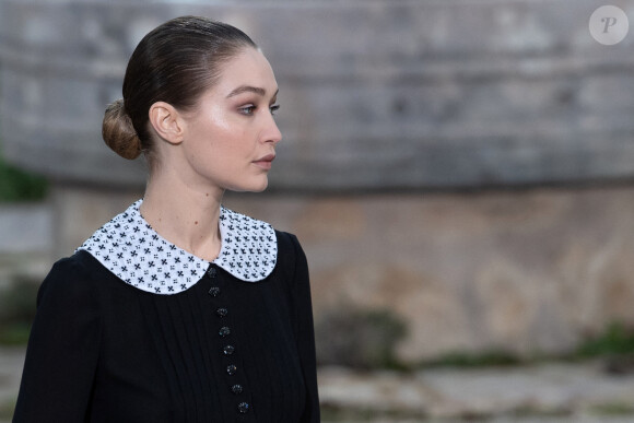 Premier défilé Chanel, collection Haute Couture printemps-été 2020, au Grand Palais. Paris, le 21 janvier 2020.