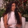 Kim Kardashian sur le plateau de l'émission Ellen DeGeneres à Los Angeles, le 17 décembre 2019