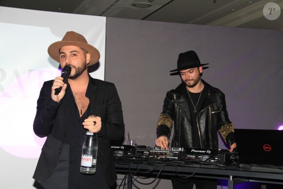 Alban Bartoli et le DJ Noam Adams - People à la soirée "Le grand dîner" à l'Hôtel Marriott à Paris. Le 22 janvier 2020 © Baldini / Bestimage