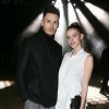 Baptiste Giabiconi et Lea Elui assistent au défilé Viktor & Rolf, collection Haute Couture printemps-été 2020. Paris, le 22 janvier 2020.