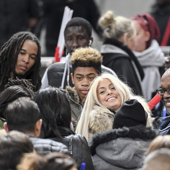 Mélanie la compagne d'Anthony Martial au match de qualification pour la Coupe du Monde 2018, "France-Bulgarie" au Stade de France à Saint-Denis, le 7 octobre 2016. © Pierre Perusseau/Bestimage