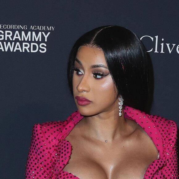 Cardi B assiste à la soirée Recording Academy and Clive Davis 2020 Pre-GRAMMY à l'hôtel The Beverly Hilton. Beverly Hills, Los Angeles, le 25 janvier 2020.