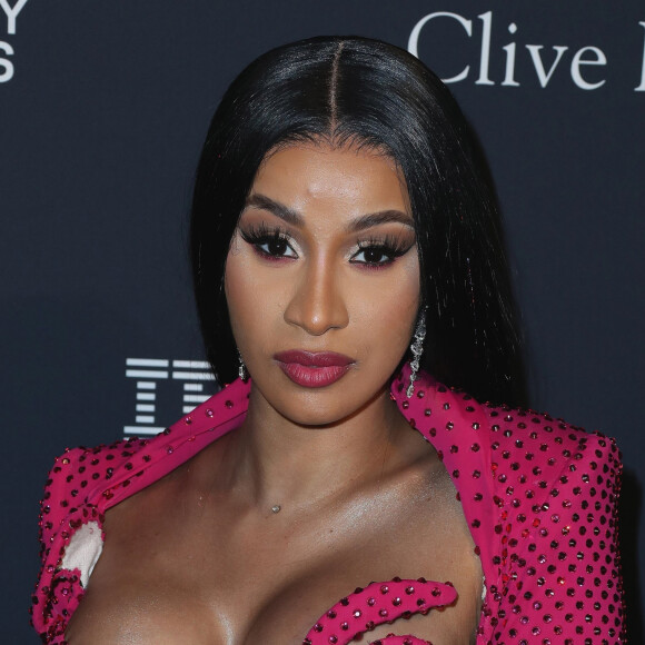 Cardi B assiste à la soirée Recording Academy and Clive Davis 2020 Pre-GRAMMY à l'hôtel The Beverly Hilton. Beverly Hills, Los Angeles, le 25 janvier 2020.