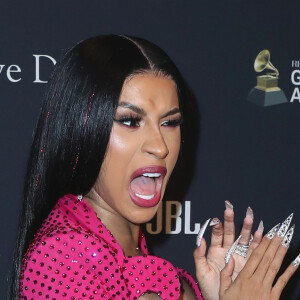 Cardi B assiste à la soirée Recording Academy and Clive Davis 2020 Pre-GRAMMY à l'hôtel The Beverly Hilton. Beverly Hills, Los Angeles, le 25 janvier 2020.