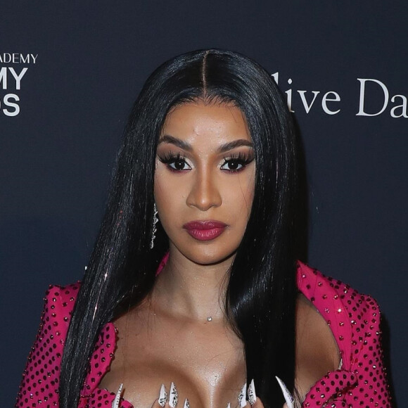 Cardi B assiste à la soirée Recording Academy and Clive Davis 2020 Pre-GRAMMY à l'hôtel The Beverly Hilton. Beverly Hills, Los Angeles, le 25 janvier 2020.