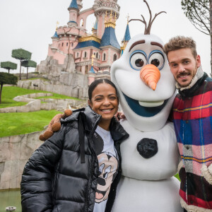 Christina Milian et son compagnon M. Pokora (Matt Pokora) - People lors du lancement des nouvelles attractions au parc Disneyland à Paris. Le 16 novembre 2019 © Disney via Bestimage