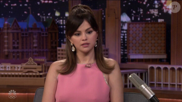 Selena Gomez fait la promotion de son nouvel album "Rare" lors de l'émission télévisée "The Tonight Show" à New York City, New York, Etats-Unis, le 13 janvier 2020.