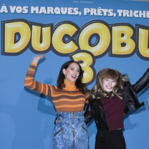 Frédérique Bel et Leeloo Eyme lors de l'avant-première du film "Ducobu 3" au cinéma Le Grand Rex à Paris, France, le 26 janvier 2020. © Coadic Guirec/Bestimage