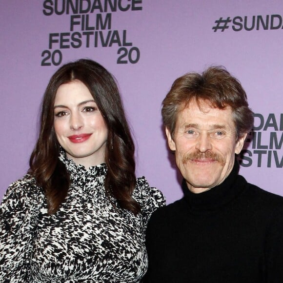 Anne Hathaway et Willem Dafoe - Première du film "The Last Thing He Wanted" au Festival du Film de Sundance à Park City, dans l'Utah, le 27 janvier 2020.