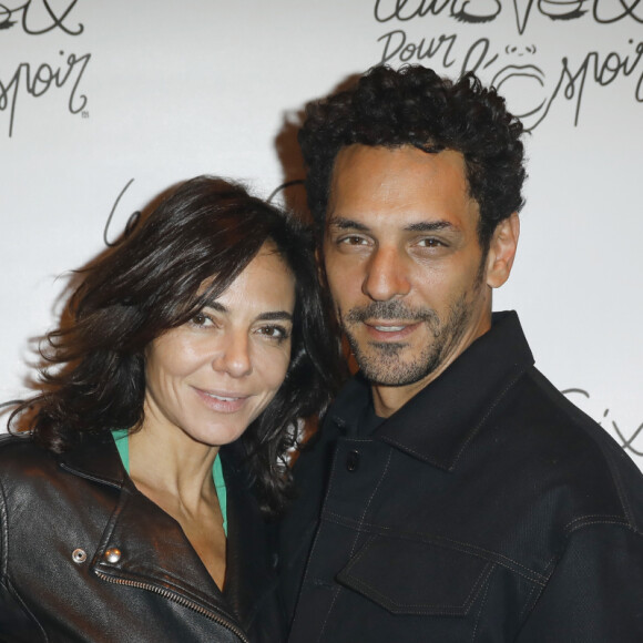 Tomer Sisley et sa femme Sandra Sisley - Photocall - Concert caritatif "Leurs Voix pour l'Espoir" au profit de la recherche contre le cancer du pancréas, créé et présenté par L. Cholewa à l'Olympia à Paris, le 7 octobre 2019. © Marc Ausset-Lacroix - Pierre Perusseau / Bestimage