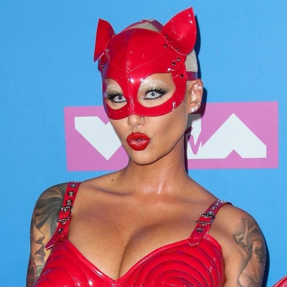 Amber Rose lors du photocall de la cérémonie des MTV Video Music Awards à New York le 20 août 2018.