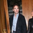 Nicole Scherzinger, habillée d'une combinaison de cuir, main dans la main avec son compagnon Thom Evans à Londres, le 29 janvier 2020.