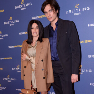 Capucine Anav et son compagnon Alain-Fabien Delon lors de la soirée de réouverture de la boutique "Breitling", située rue de la Paix. Paris, le 3 octobre 2019. © Rachid Bellak/Bestimage