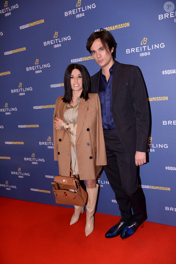 Capucine Anav et son compagnon Alain-Fabien Delon lors de la soirée de réouverture de la boutique "Breitling", située rue de la Paix. Paris, le 3 octobre 2019. © Rachid Bellak/Bestimage