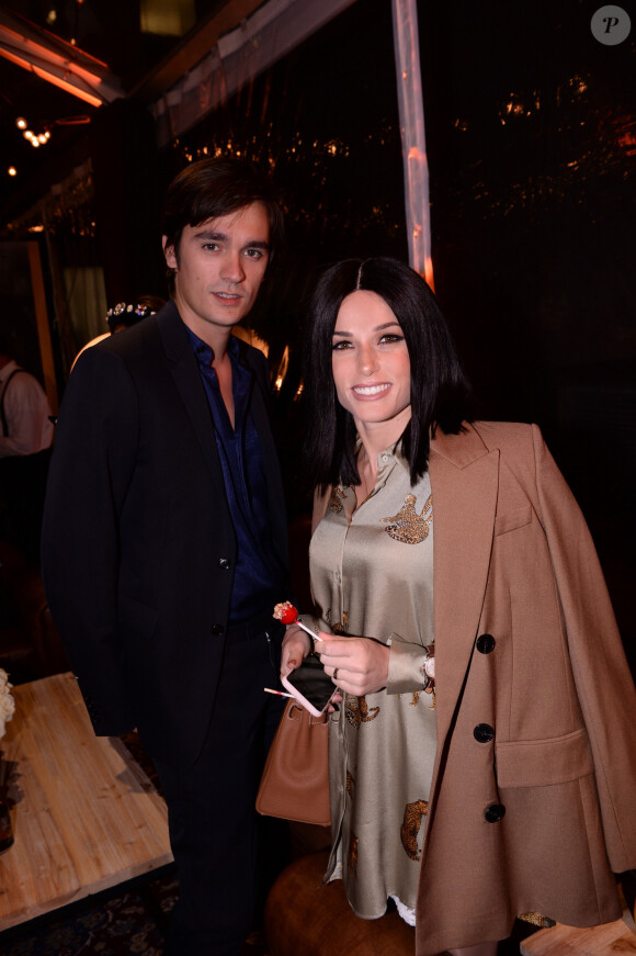 Capucine Anav et son compagnon Alain-Fabien Delon lors de la soirée de réouverture de la boutique "Breitling", située rue de la Paix. Paris, le 3 octobre 2019. © Rachid Bellak/Bestimage
