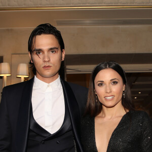 Alain-Fabien Delon et sa compagne Capucine Anav (habillée par Stevens Ishay Couture) aux arrivées de la 10ème édition du "Global Gift Gala" à l'hôtel Four Seasons George V à Paris, le 3 juin 2019. © Denis Guignebourg/Bestimage