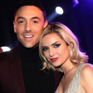 Exclusif - Maxime Dereymez et Clara Morgane - Anniversaire de Clara Morgane (39 ans) sur la scène du "Oh César" (César Palace) à l'occasion de son spectacle le Cabaret de Clara Morgane à Paris le 24 janvier 2020. ©Cédric Perrin/Bestimage