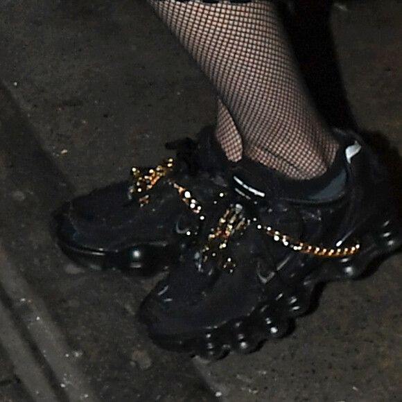 Madonna à la sortie de son concert au "Palladium" à Londres, le 29 janvier 2020.