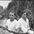  Archives- Claude Brasseur et Jacky Ickx à Saint-Tropez, le 4 juillet 1978.  