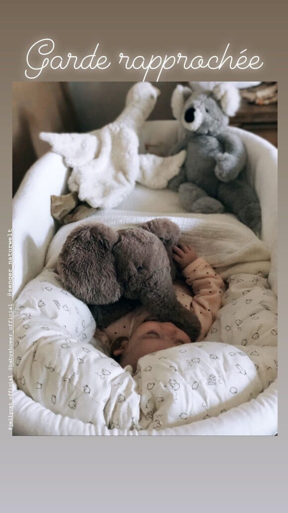 Alizée Lyonnet dévoile une photo de sa fille Maggy, le 2 février 2020 sur Instagram.