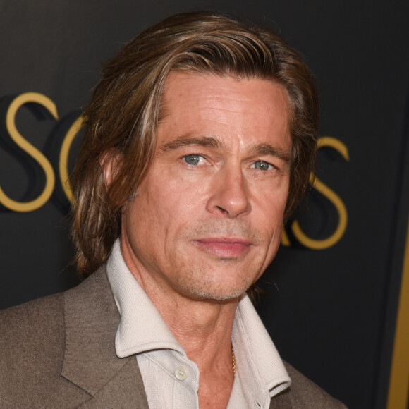Brad Pitt lors du photocall de la 92ème édition du déjeuner des nominés aux Oscars au Ray Dolby Ballroom à Los Angeles, Californie, Etats-Unis, le 27 janvier 2020. © Billy Bennight/Zuma Press/Bestimage