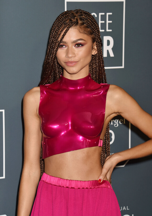 Zendaya - lors de la 25ème édition de la soirée des Critics Choice Awards au Barker Hangar à Santa Monica, Los Angeles, Californie, Etats-Unis, le 12 janvier 2020.