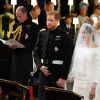 Le prince William, duc de Cambridge, Le prince Harry et Meghan Markle, duchesse de Sussex - Cérémonie de mariage du prince Harry et de Meghan Markle en la chapelle Saint-George au château de Windsor, Royaume Uni, le 19 mai 2018.