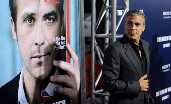 George Clooney à l'avant-première de son film Les Marches du pouvoir, à Los Angeles, le 9 octobre 2011.