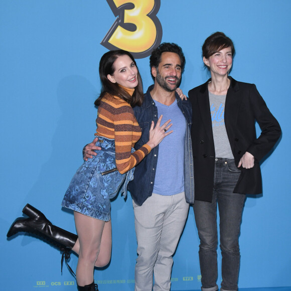 Frédérique Bel, Florent Peyre et Emilie Caen lors de l'avant-première du film "Ducobu 3" au cinéma Le Grand Rex à Paris, France, le 26 janvier 2020. © Coadic Guirec/Bestimage