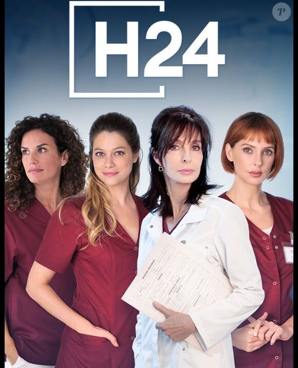 Frédérique Bel au casting de la série "H24" de TF1.