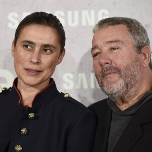 Philippe Starck et sa femme Jasmine Abdellatif Starck arrivent aux "GQ Awards - Men of the Year" à Madrid, le 3 novembre 2016.