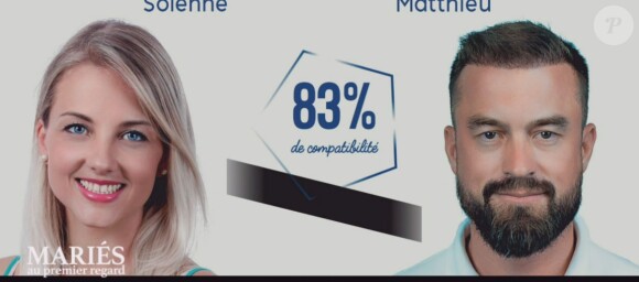 Matthieu et Solenne dans "Mariés au premier regard 2020", le 27 janvier, sur M6