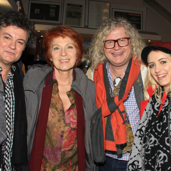 Exclusif - Véronique Genest, Pierre-Jean Chalençon - Soirée Absolutely Hilarious au Théâtre des Mathurins à Paris le 10 février 2020. © Philippe Baldini / Bestimage 10/02/2020 - Paris