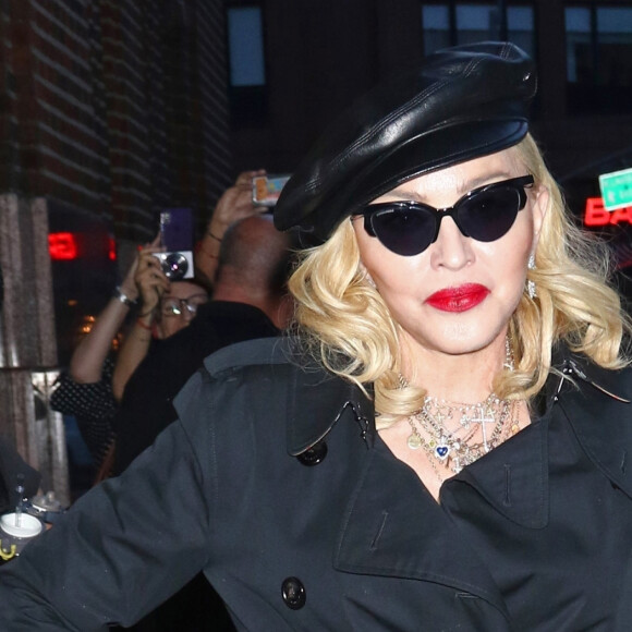 Madonna arrive à l'émission "Tonight Show Starring Jimmy Fallon" à New York, le 20 juin 2019.