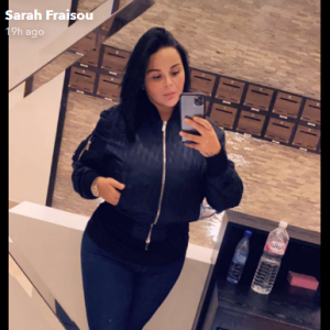 Sarah Fraisou dévoile sa silhouette amincie sur les réseaux sociaux - 13 février 2020, Snapchat