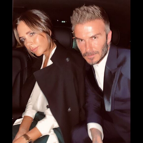 Victoria et David Beckham à Paris. Janvier 2020.