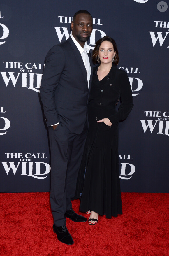 Omar Sy et sa femme Hélène à la première du film "The Call of the Wild" à Los Angeles, le 13 février 2020.