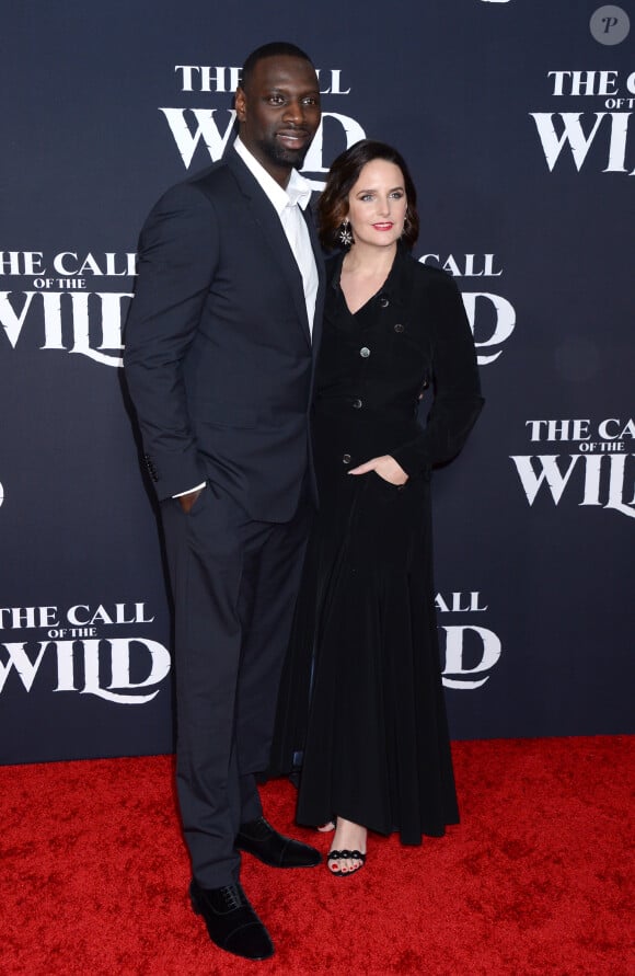 Omar Sy et sa femme Hélène à la première du film "The Call of the Wild" à Los Angeles, le 13 février 2020.