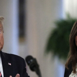 Le président américain Donald Trump et son épouse Melania à la Maison Blanche le 6 février 2020.