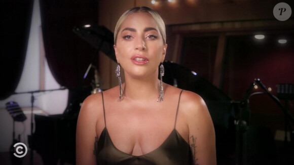 Lady Gaga - Alec Baldwin moqué par ses amis stars et sa fille I. Baldwin dans l'émission américaine "Roast" sur la chaîne Comedy Central, le 15 septembre 2019.