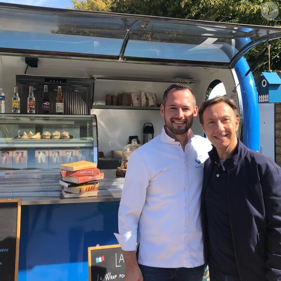 David Galienne de "Top Chef 2020" avec Stéphane Bern, le 6 septembre 2019