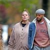 Exclusif - Ashley Graham (enceinte) et son mari Justin Ervin se promènent dans les rues de New York le 23 Novembre 2019